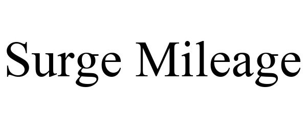 Trademark Logo SURGE MILEAGE