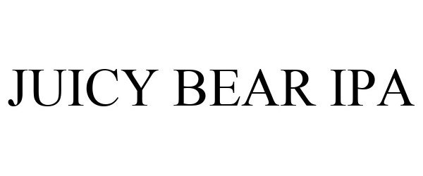 Trademark Logo JUICY BEAR IPA