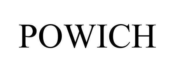 Trademark Logo POWICH