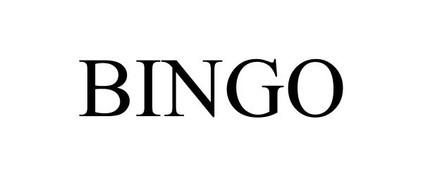 Trademark Logo BINGO