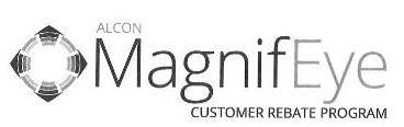 Trademark Logo ALCON MAGNIFEYE CUSTOMER REBATE PROGRAM