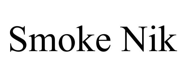 Trademark Logo SMOKE NIK