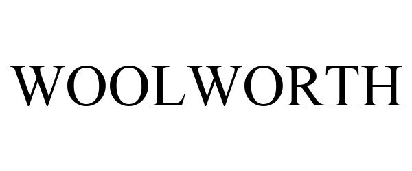 Trademark Logo WOOLWORTH