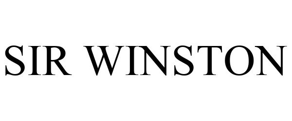 Trademark Logo SIR WINSTON
