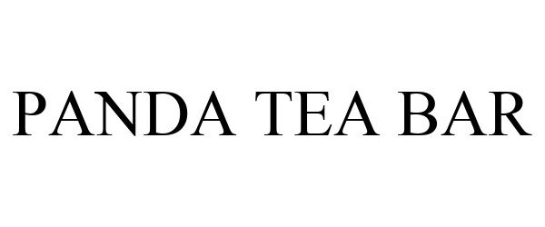 Trademark Logo PANDA TEA BAR