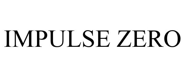 Trademark Logo IMPULSE ZERO
