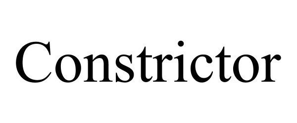 Trademark Logo CONSTRICTOR