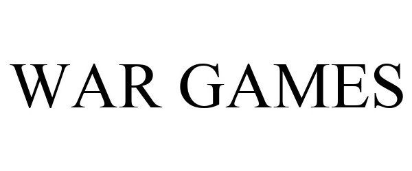 Trademark Logo WAR GAMES
