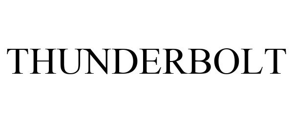 Trademark Logo THUNDERBOLT