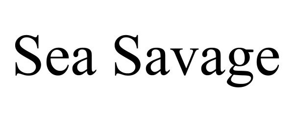 Trademark Logo SEA SAVAGE