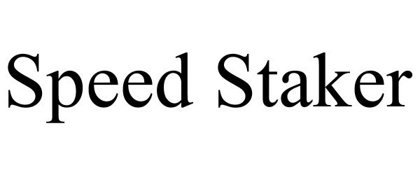 Trademark Logo SPEED STAKER