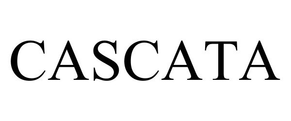 Trademark Logo CASCATA