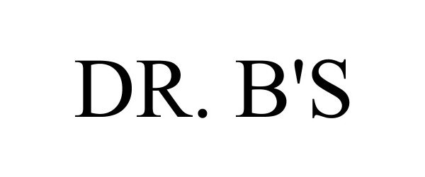 Trademark Logo DR. B'S