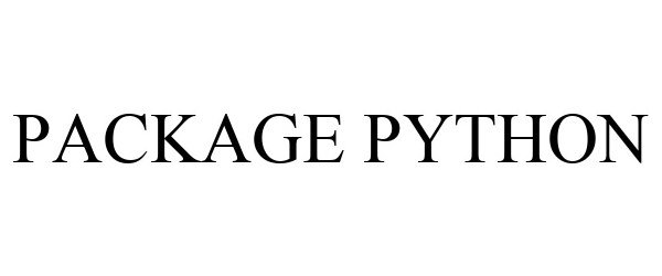  PACKAGE PYTHON