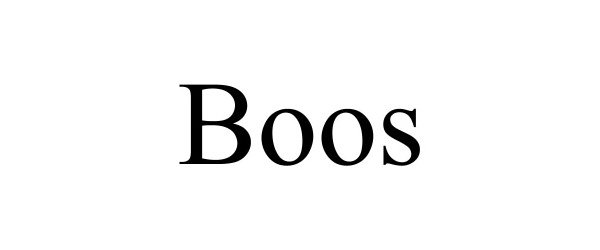 Trademark Logo BOOS