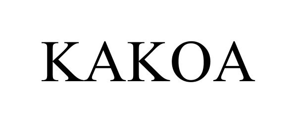 Trademark Logo KAKOA