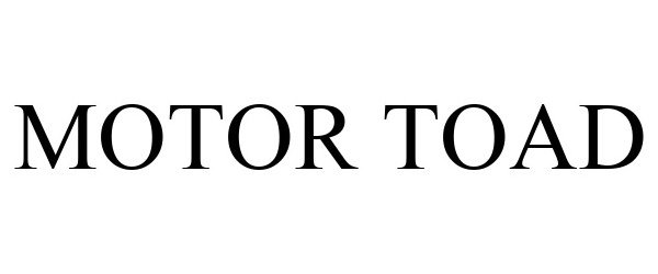 Trademark Logo MOTOR TOAD