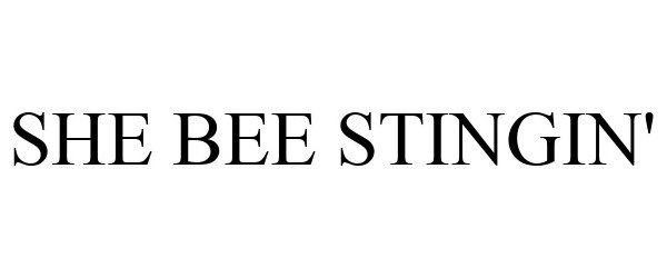 Trademark Logo SHE BEE STINGIN'