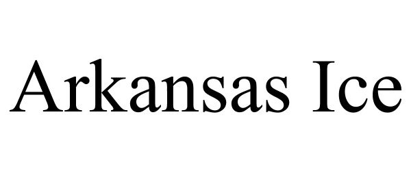 Trademark Logo ARKANSAS ICE