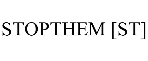 Trademark Logo STOPTHEM [ST]