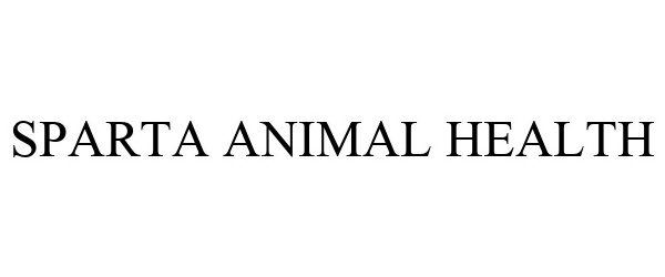  SPARTA ANIMAL HEALTH