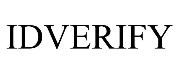 Trademark Logo IDVERIFY