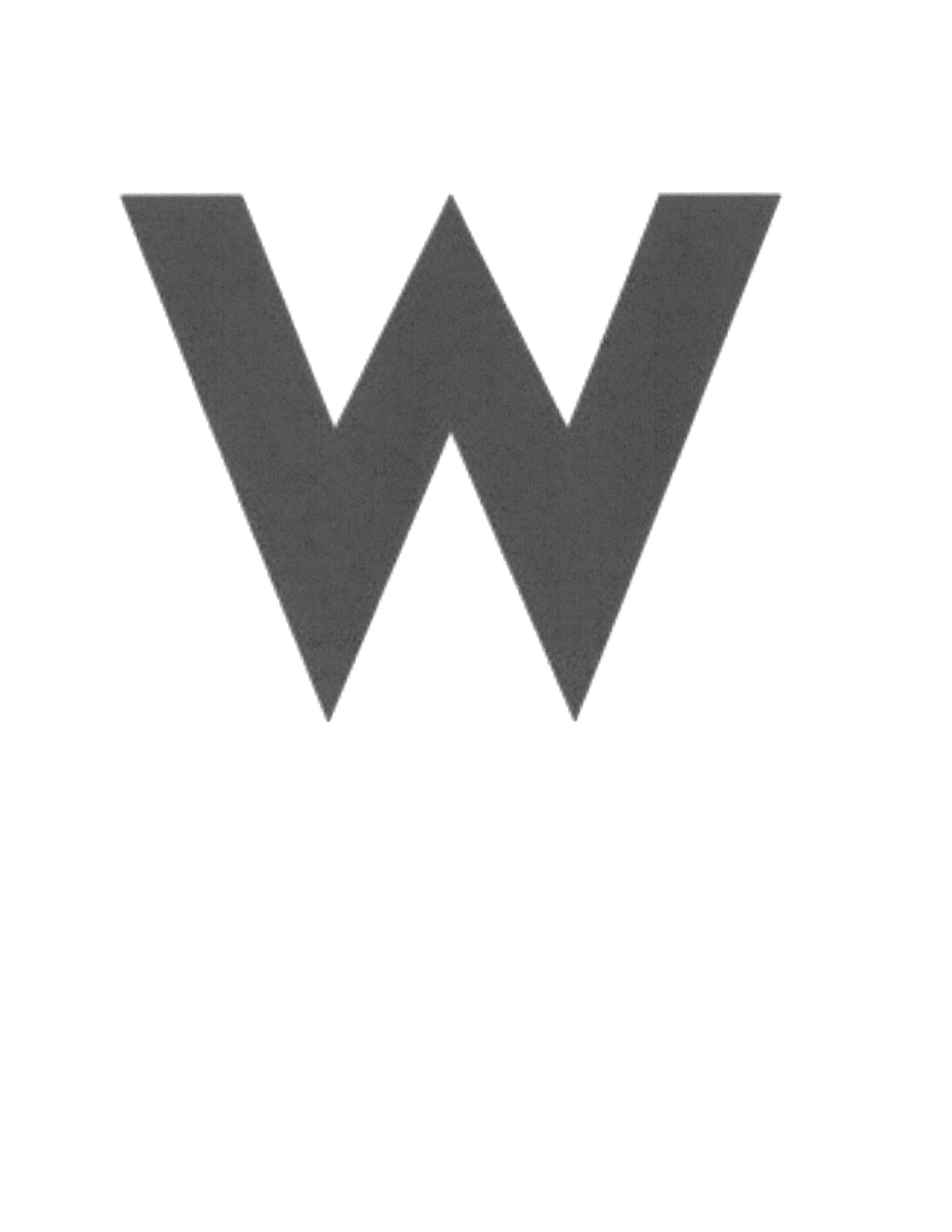  LETTER W IN A STYLIZED FORMAT