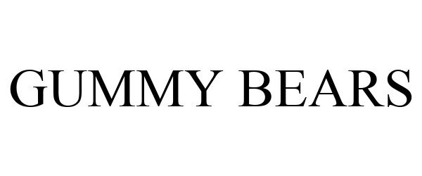 Trademark Logo GUMMY BEARS