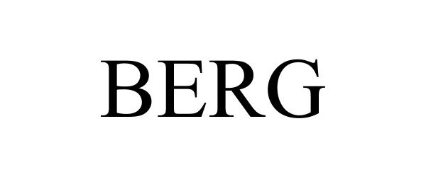 Trademark Logo BERG