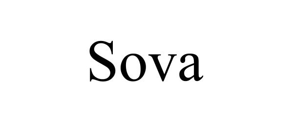 Trademark Logo SOVA