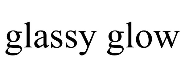 Trademark Logo GLASSY GLOW