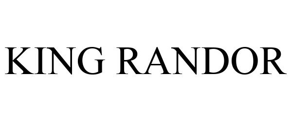 Trademark Logo KING RANDOR