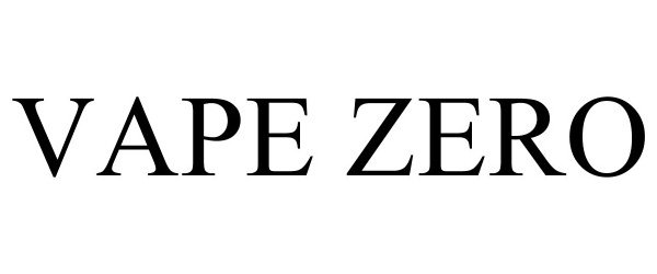Trademark Logo VAPE ZERO