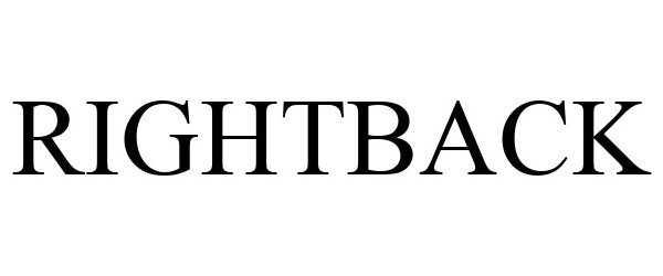 Trademark Logo RIGHTBACK
