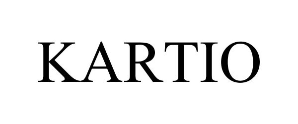 Trademark Logo KARTIO