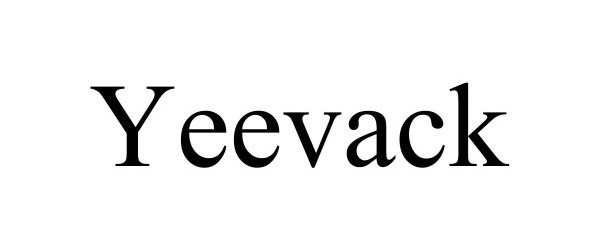 Trademark Logo YEEVACK