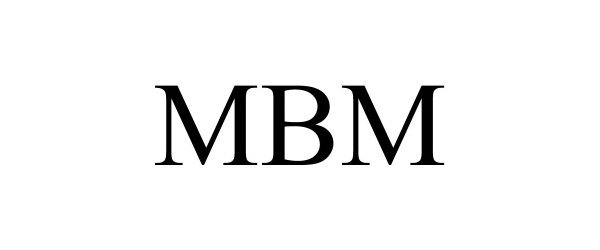 Trademark Logo MBM