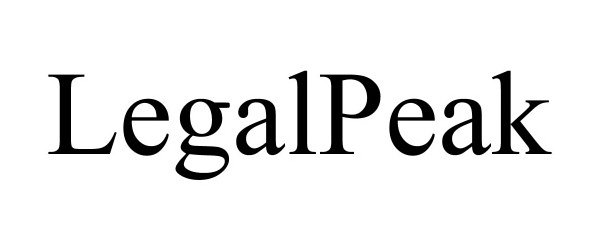 Trademark Logo LEGALPEAK