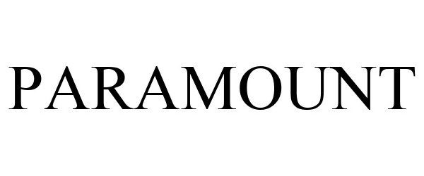 Trademark Logo PARAMOUNT