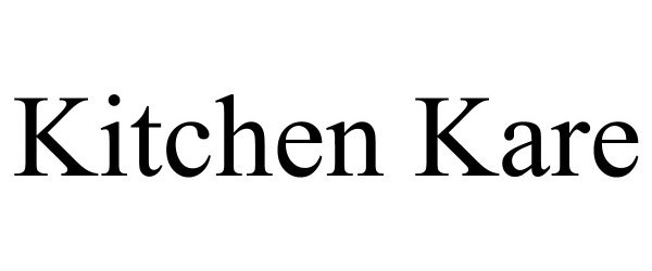  KITCHEN KARE