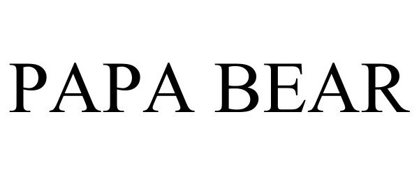 Trademark Logo PAPA BEAR