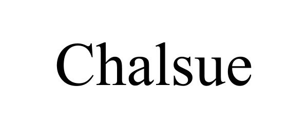 Trademark Logo CHALSUE