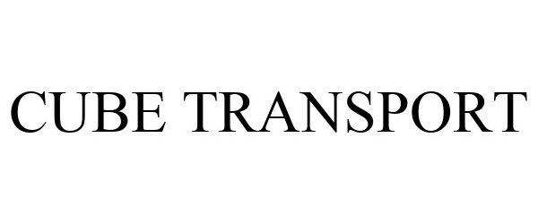 Trademark Logo CUBE TRANSPORT