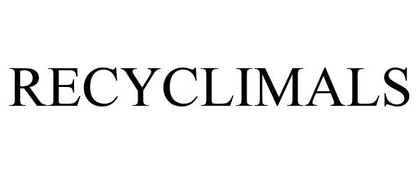Trademark Logo RECYCLIMALS