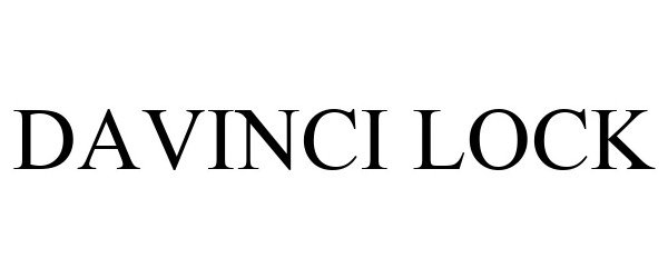 Trademark Logo DAVINCI LOCK