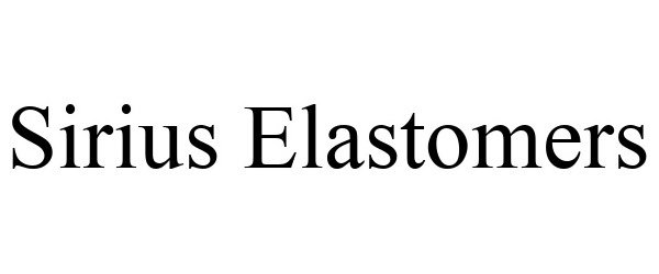 Trademark Logo SIRIUS ELASTOMERS