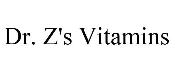 Trademark Logo DR. Z'S VITAMINS