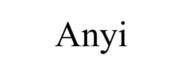 Trademark Logo ANYI