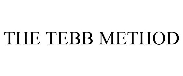Trademark Logo THE TEBB METHOD