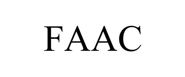 Trademark Logo FAAC